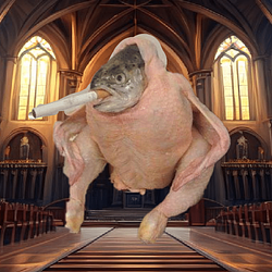 Smoking Chicken Fish