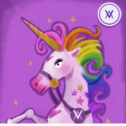 Velvet Unicorn by Virtuals